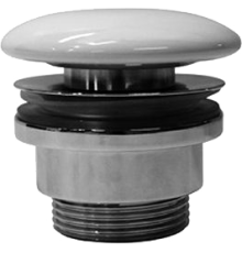Донный клапан для раковины GSI PVC11 белый глянцевый